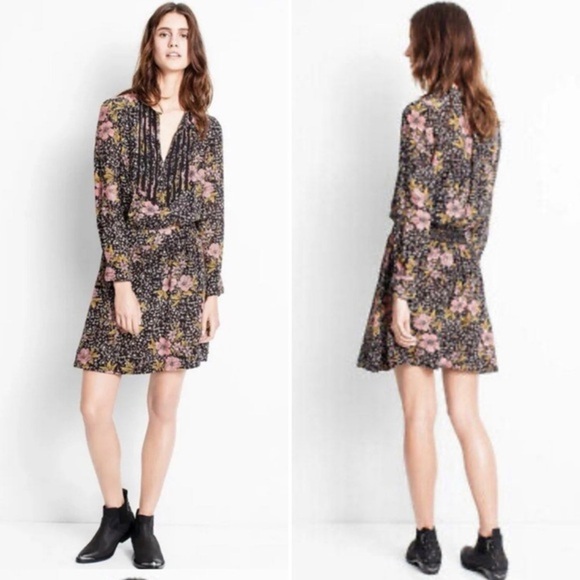 ZADIG & VOLTAIRE REMUS PRINT SILK MINI DRESS SIZE XS - Picture 1 of 15